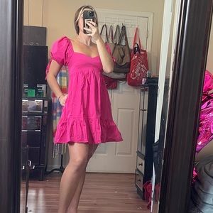 &Merci Pink Babydoll Dress M